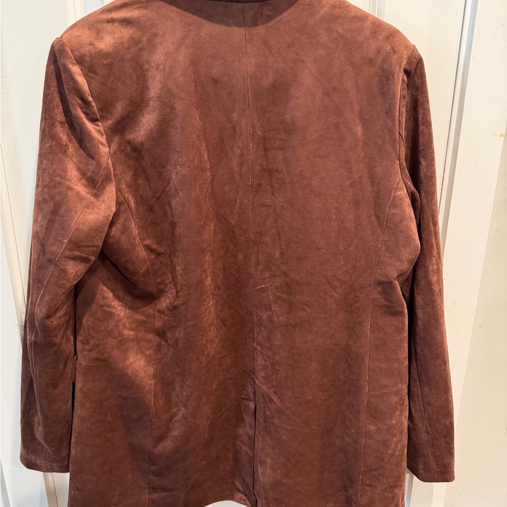 DOLAN Faux-Suede Boyfriend Blazer Size M - Picture 6 of 12